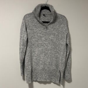 Culture Grey Zip-Up Sweater oversized XS